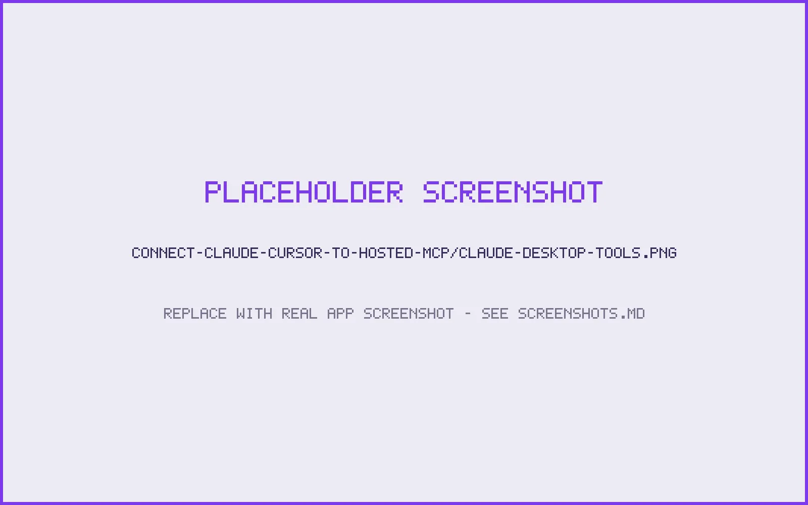 Claude Desktop showing the hosted server's tools available