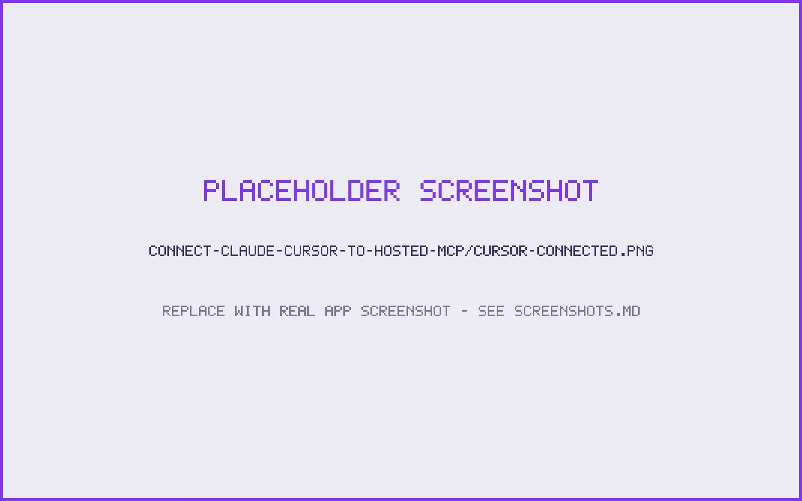 Cursor's MCP settings showing the hosted server connected
