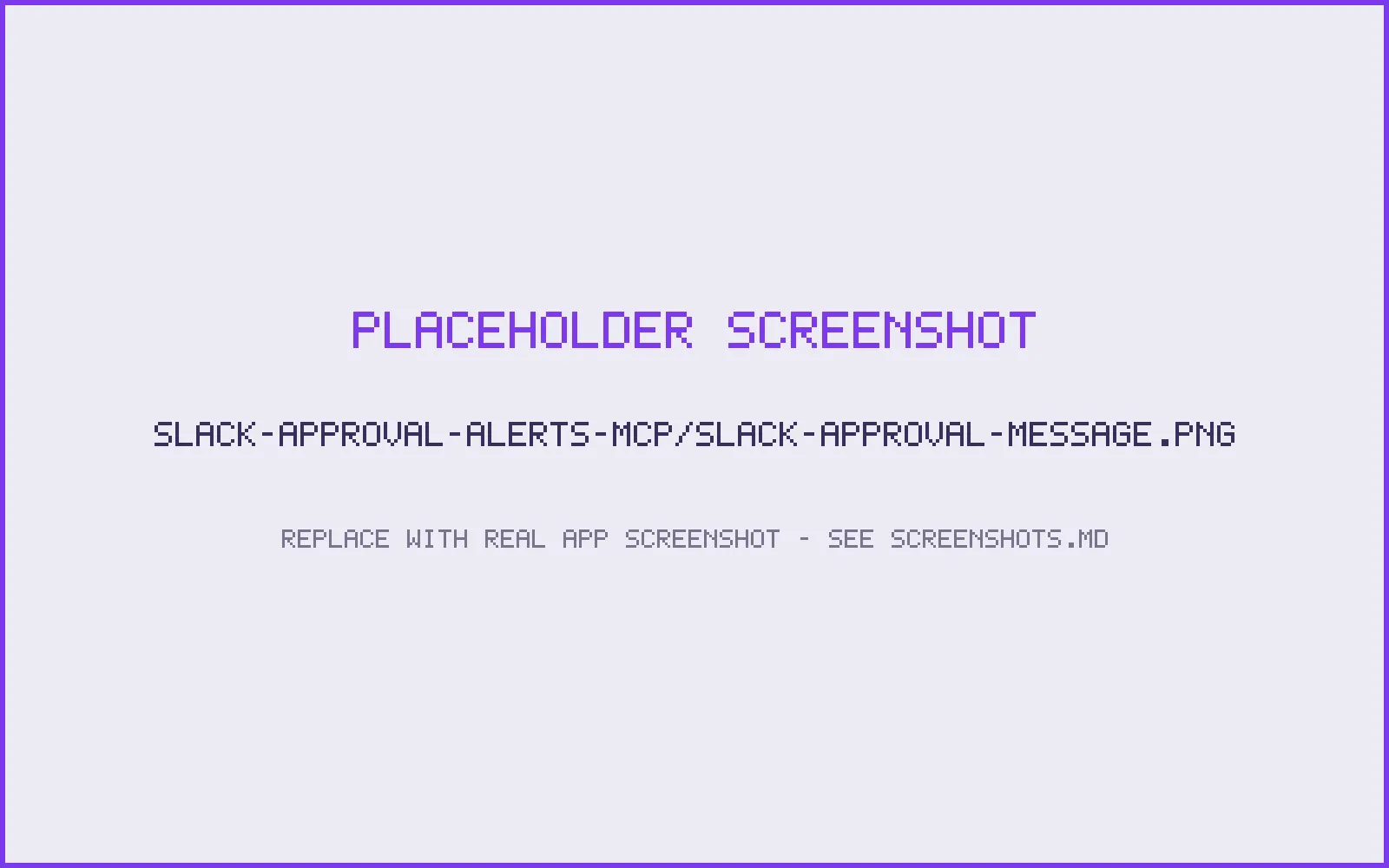 A Slack message with the approval request and review link